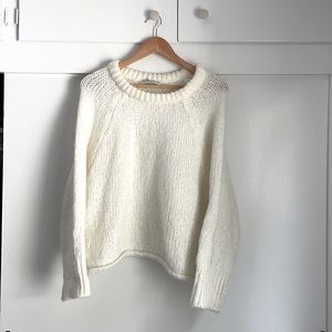 White Zara Knit Sweater